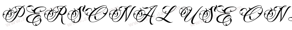 PERSONAL USE ONLY字体转换